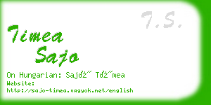 timea sajo business card